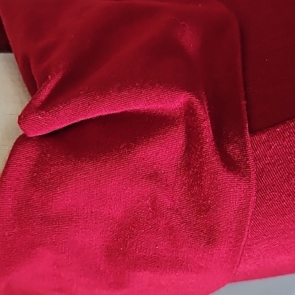 Maurices Dark Red Fold Over Turtleneck Short Sleeve Blouse - Picture 6 of 14